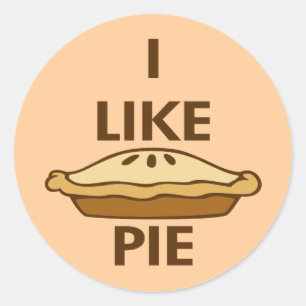 I Like Pie Classic Round Sticker