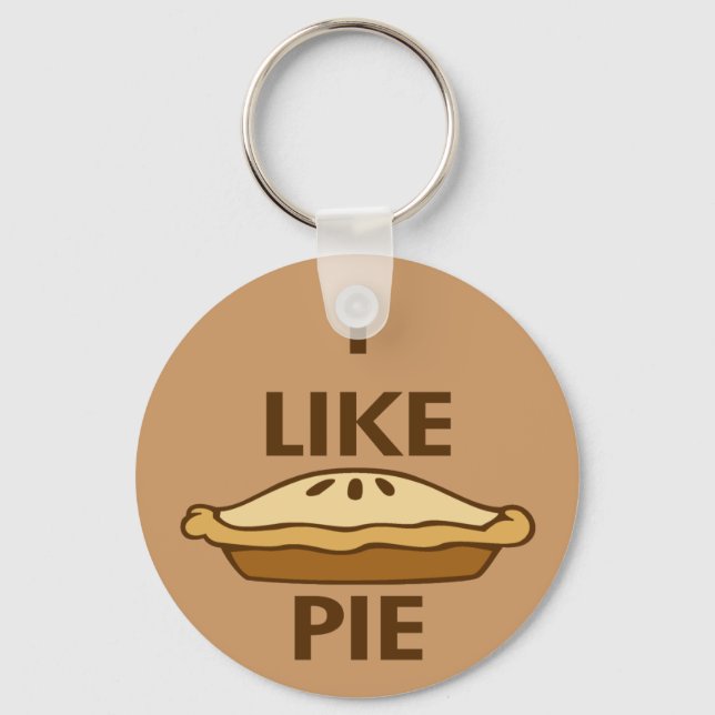 I Like Pie Key Ring (Front)