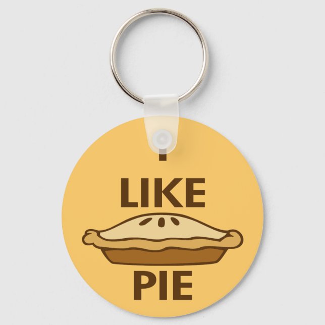 I Like Pie Key Ring (Front)