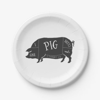 I Like Pig Butts and I Cannot Lie Paper Plate
