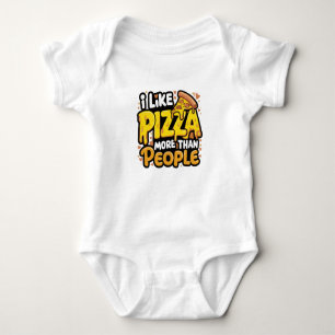 I Like Pizza More Than People Shirt Funny Pizza