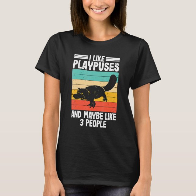 I Like Platypus  Pltypus Pladapus Platypus Kids T-Shirt (Front)