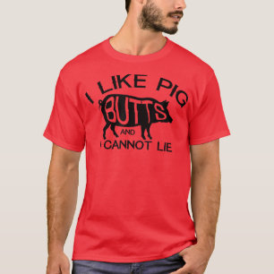 I Like Pork Butts Funny Grilling BBQ Barbecue Men T-Shirt