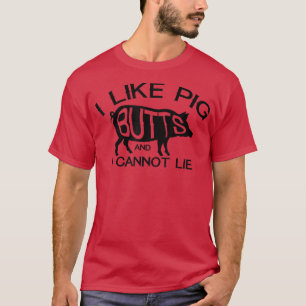I Like Pork ButtsFunny Grilling BBQ Barbecue Mens T-Shirt