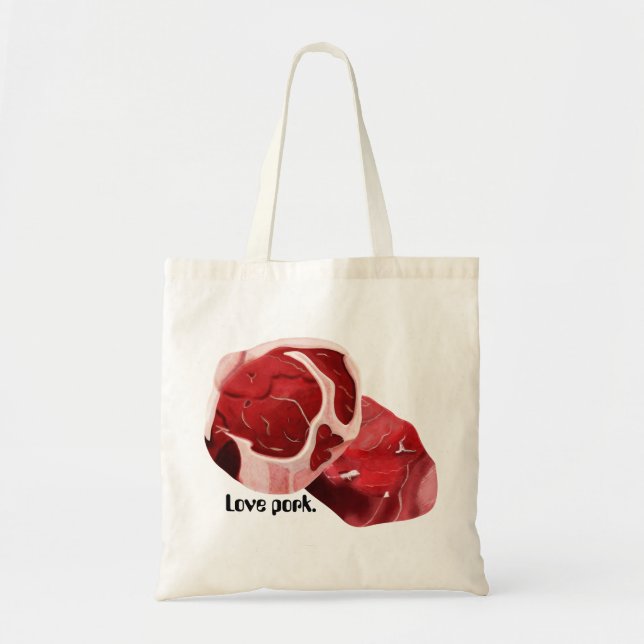 I like pork tote bag (Front)