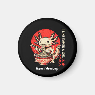 I Like Ramen A Lotl Funny Vintage Japanese Ukiyo-e Magnet