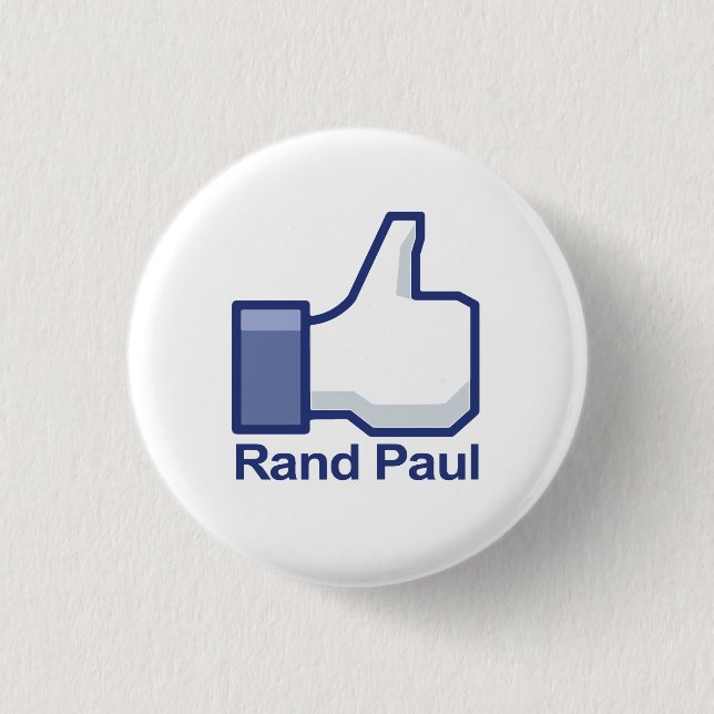 I Like Rand Paul Thumbs up 3 Cm Round Badge (Front)