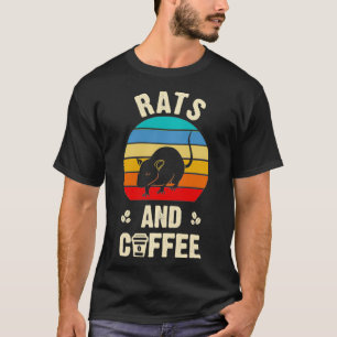 I like Rats & Coffee Funny vintage Pet theme lover T-Shirt