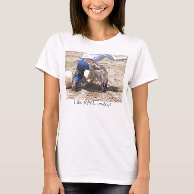 I like REAL cowboys T-Shirt (Front)