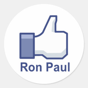 I LIKE RON PAUL CLASSIC ROUND STICKER