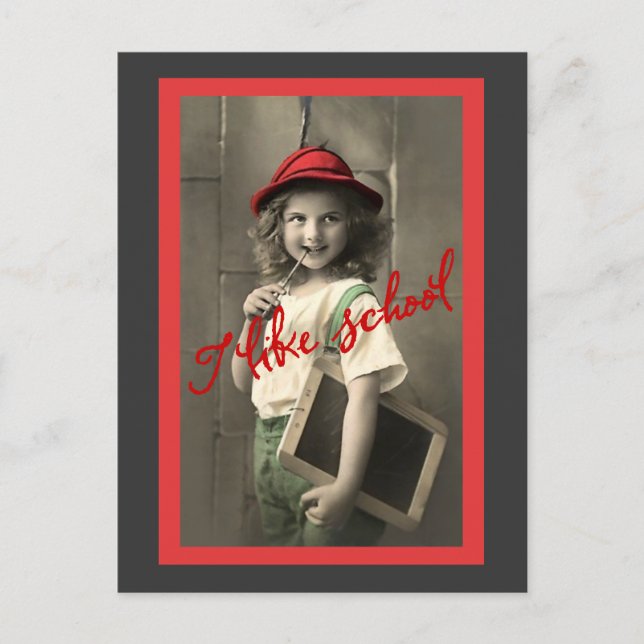 I Like School Postcard (Front)