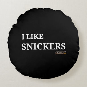 i like snickers round cushion