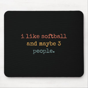 I Like Softll And Maybe 3 People #25d16f Mouse Mat