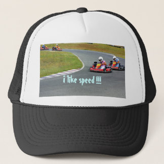 I like speed! trucker hat