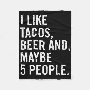 I Like Tacos Cinco De Mayo Fleece Blanket