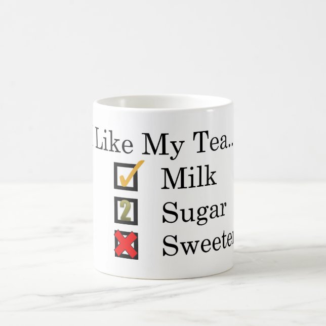 I Like...  Tea with Milk & 2 Sugars Coffee Mug (Center)