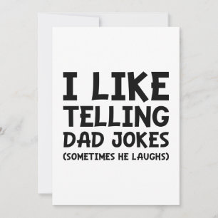 I Like Telling Dad Jokes Thank You Card