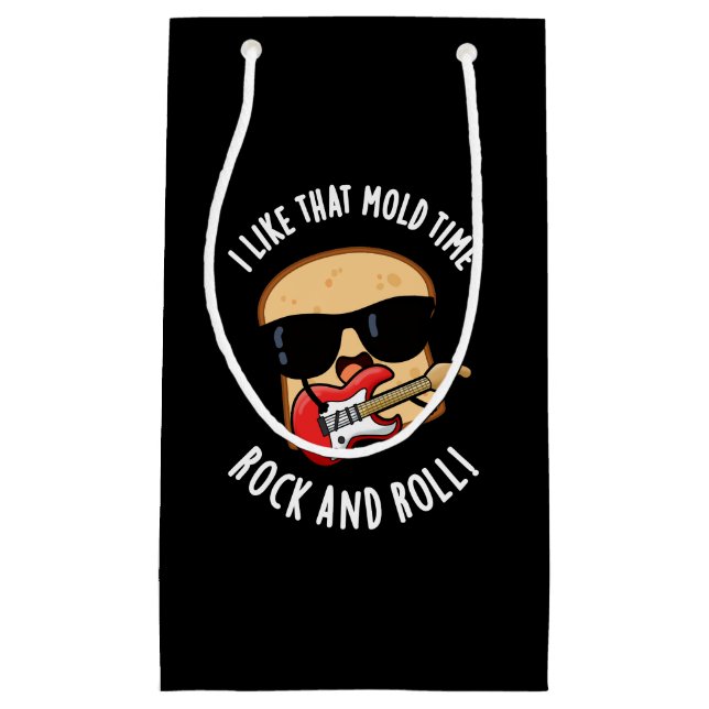 I Like That Mould Time Rock And Roll Dark BG Small Gift Bag (Front)