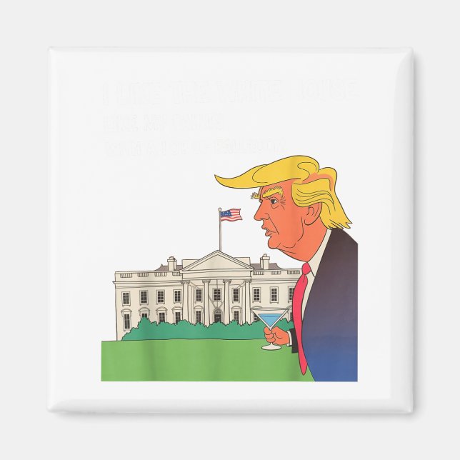 I Like The White House My Pants With A Lot Of Ball Magnet (Front)