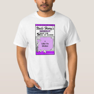 I Like To Dicker Book Cover T-Shirt