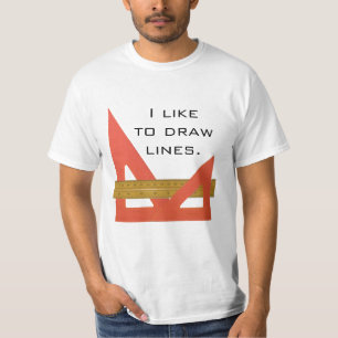 I Like to Draw Lines T-Shirt