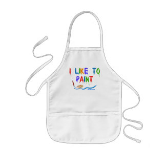 I like to paint - kid's apron