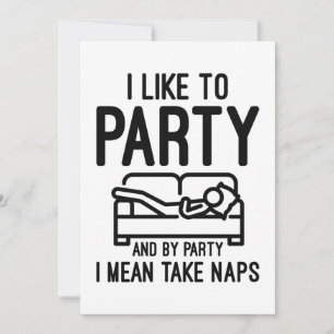 I Like To Party Thank You Card