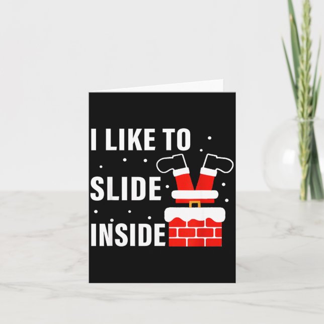 I Like To Ride On Top I Like To Slide Inside Coupl Card (Front)