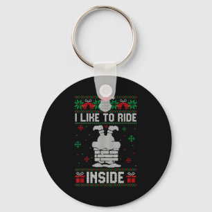 I Like To Ride On Top Slide Inside Couple Matching Key Ring