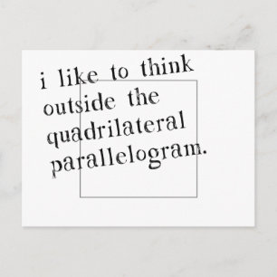I Like To Think Outside The Box Postcard