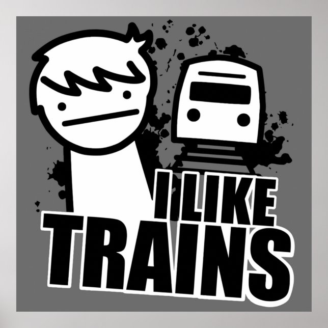 I Like Trains  asdfmovie Poster (Front)