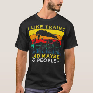 I like trains Model railway Model train collector T-Shirt
