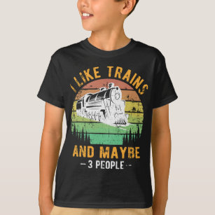 I like Trains Railroad Collector Model Train Gift T-Shirt