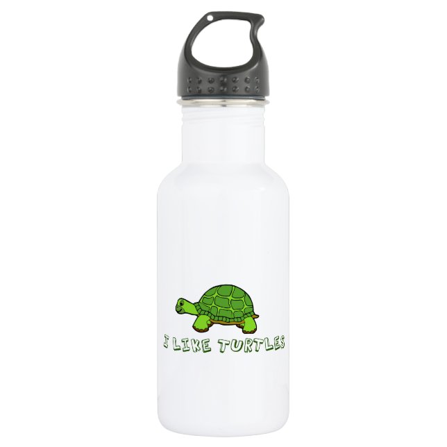 I Like Turtles 532 Ml Water Bottle (Front)