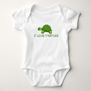 I Like Turtles Baby Bodysuit