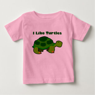 I Like Turtles - Baby Fine Jersey T-Shirt T-Shirt