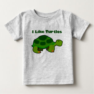 I Like Turtles - Baby Fine Jersey T-Shirt T-Shirt