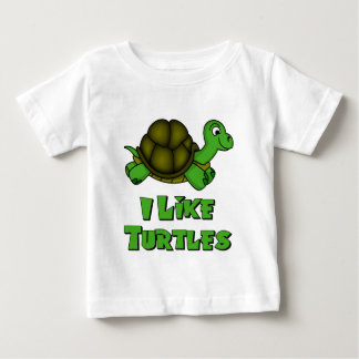 I Like Turtles Baby T-Shirt