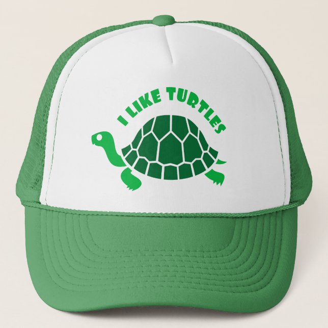 I Like Turtles Hat (Front)