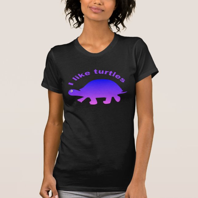 I Like Turtles T-Shirt (Front)