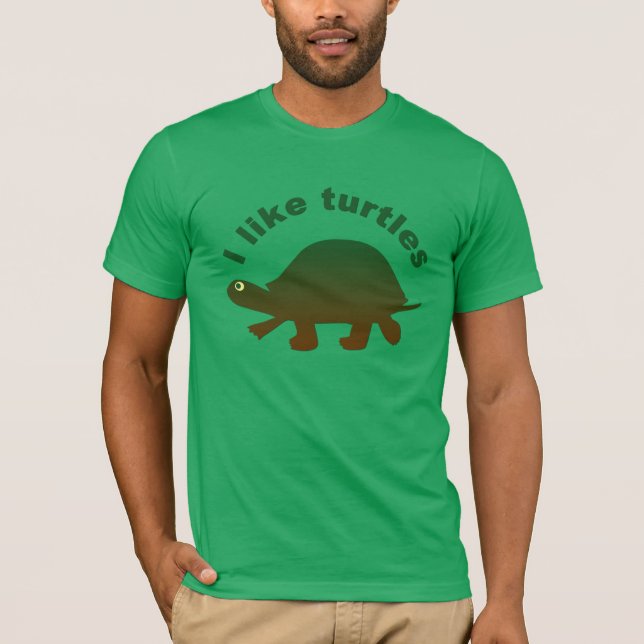 I Like Turtles T-Shirt (Front)