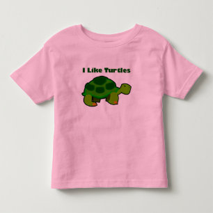 I Like Turtles - Toddler Fine Jersey T-Shirt