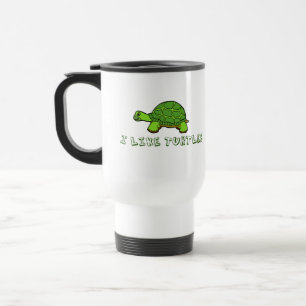 I Like Turtles Travel Mug