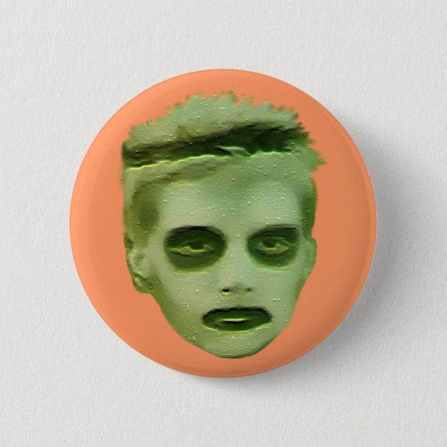 I Like Turtles Zombie Kid - Badge (Front)