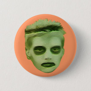 I Like Turtles Zombie Kid - Badge