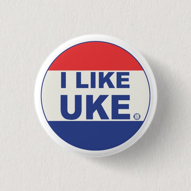 I LIKE UKE 3 CM ROUND BADGE (Front)