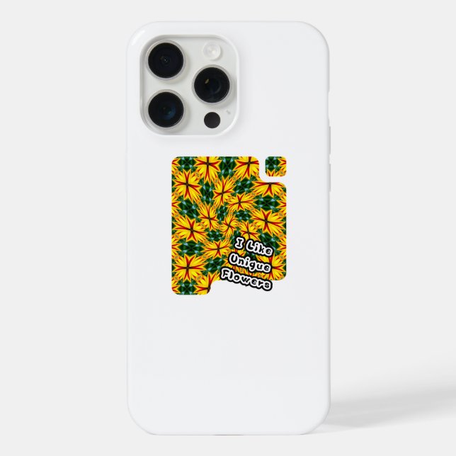 I Like Unique Flowers iPhone Case (Back)