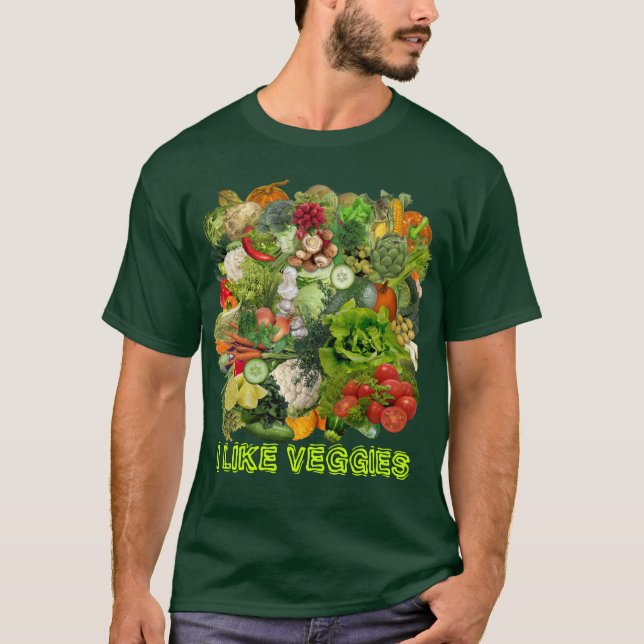 I like Veggies 🥦🥕🥬🍅🌽 T-Shirt (Front)