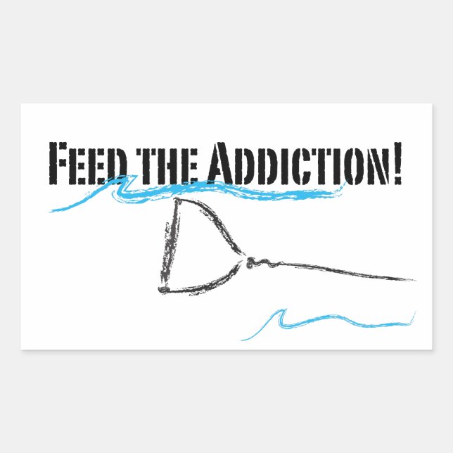 I like water rectangular sticker (Front)