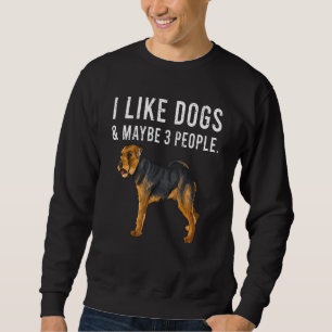 I Like Welsh Terrier Dogs And Maybe 3 People Sweatshirt